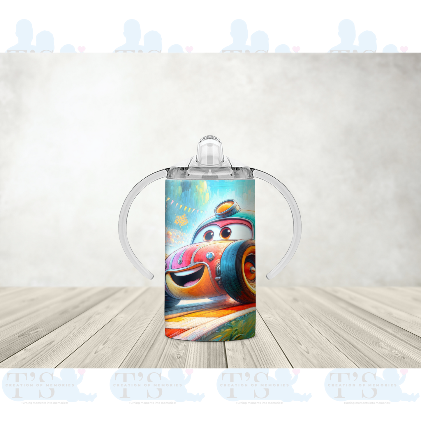 Kids Sippy Cup with Spout - 'Car'