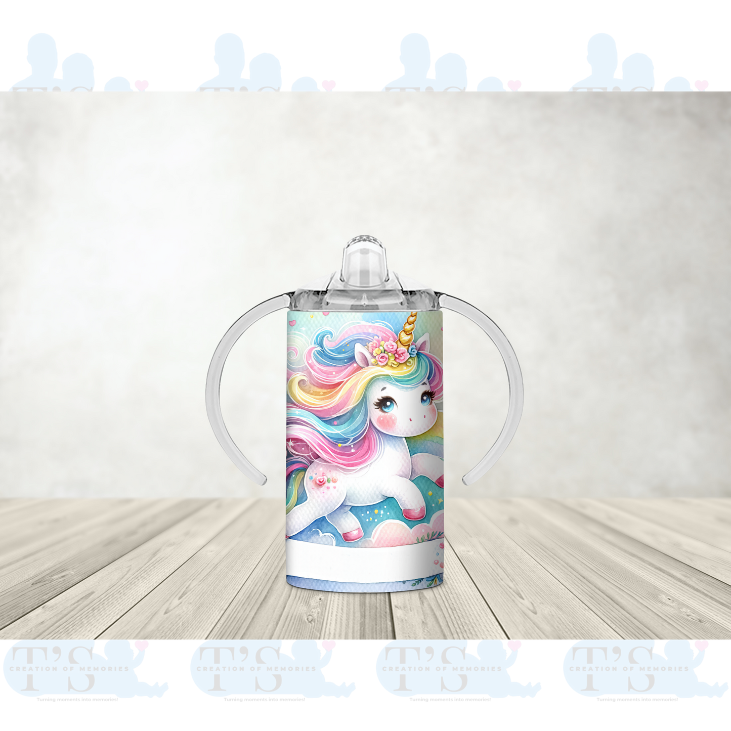 Kids Sippy Cup with Spout - 'Unicorn'