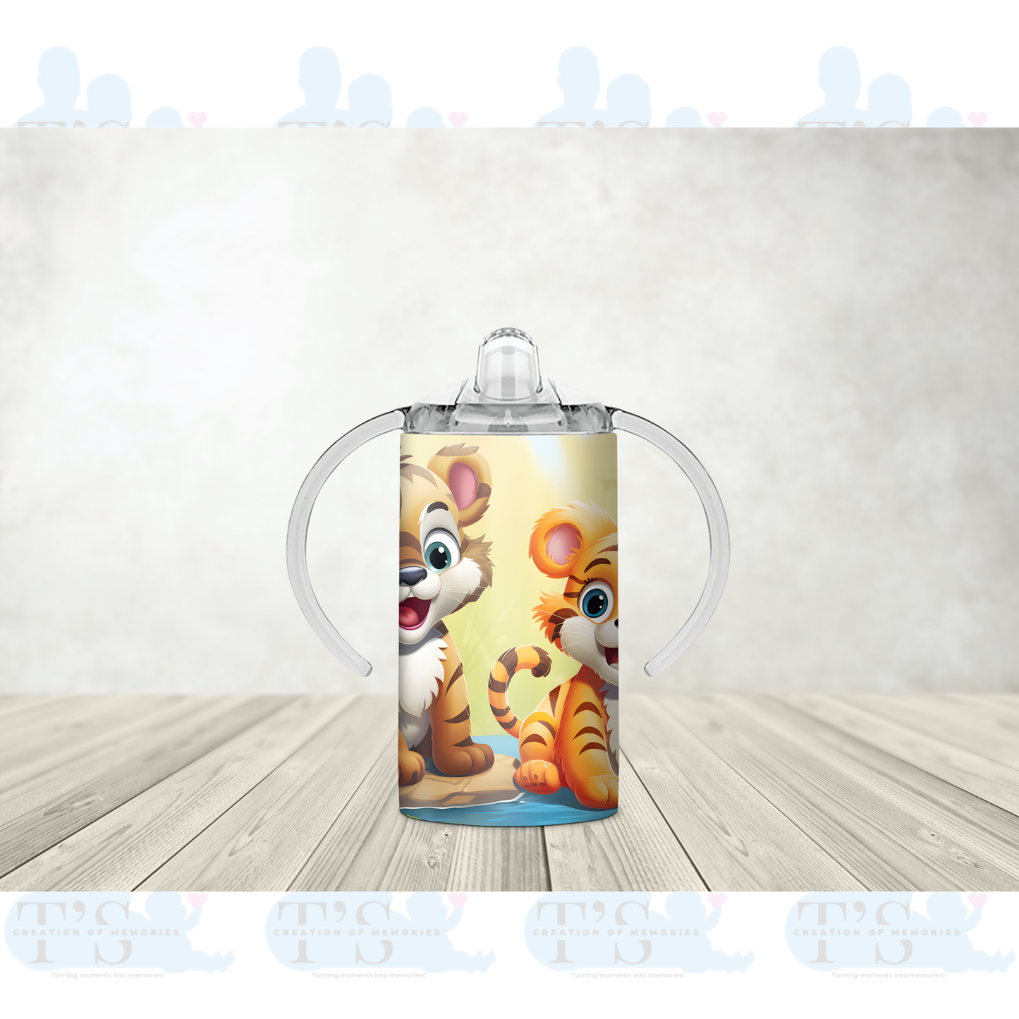 Kids Sippy Cup with Spout - 'Baby tiger'