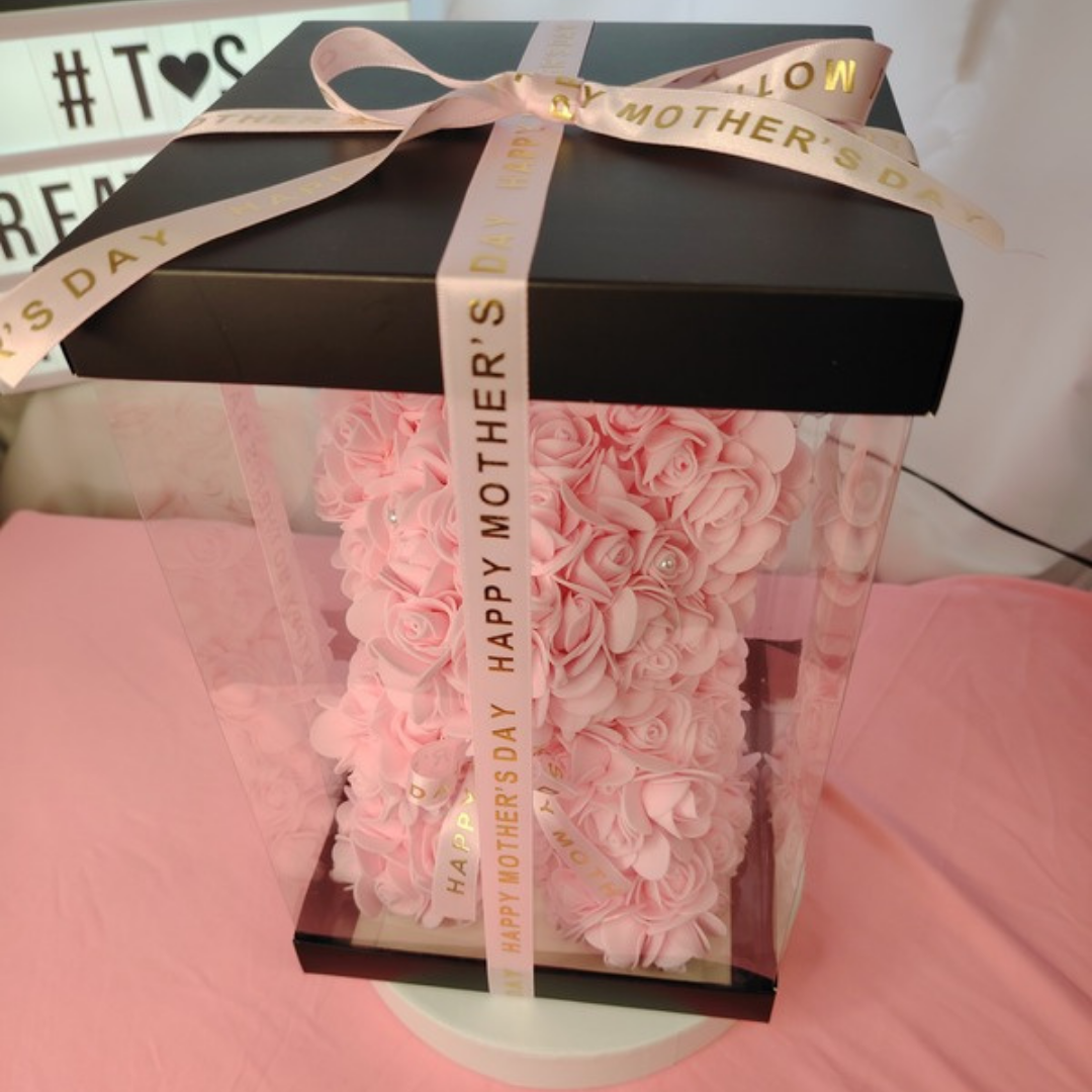 Soft Pink Flower Teddy - Mother's Day Edition