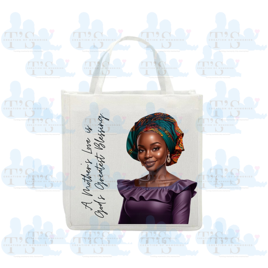 Linen Tote Bag 'A Mother's Love.....'