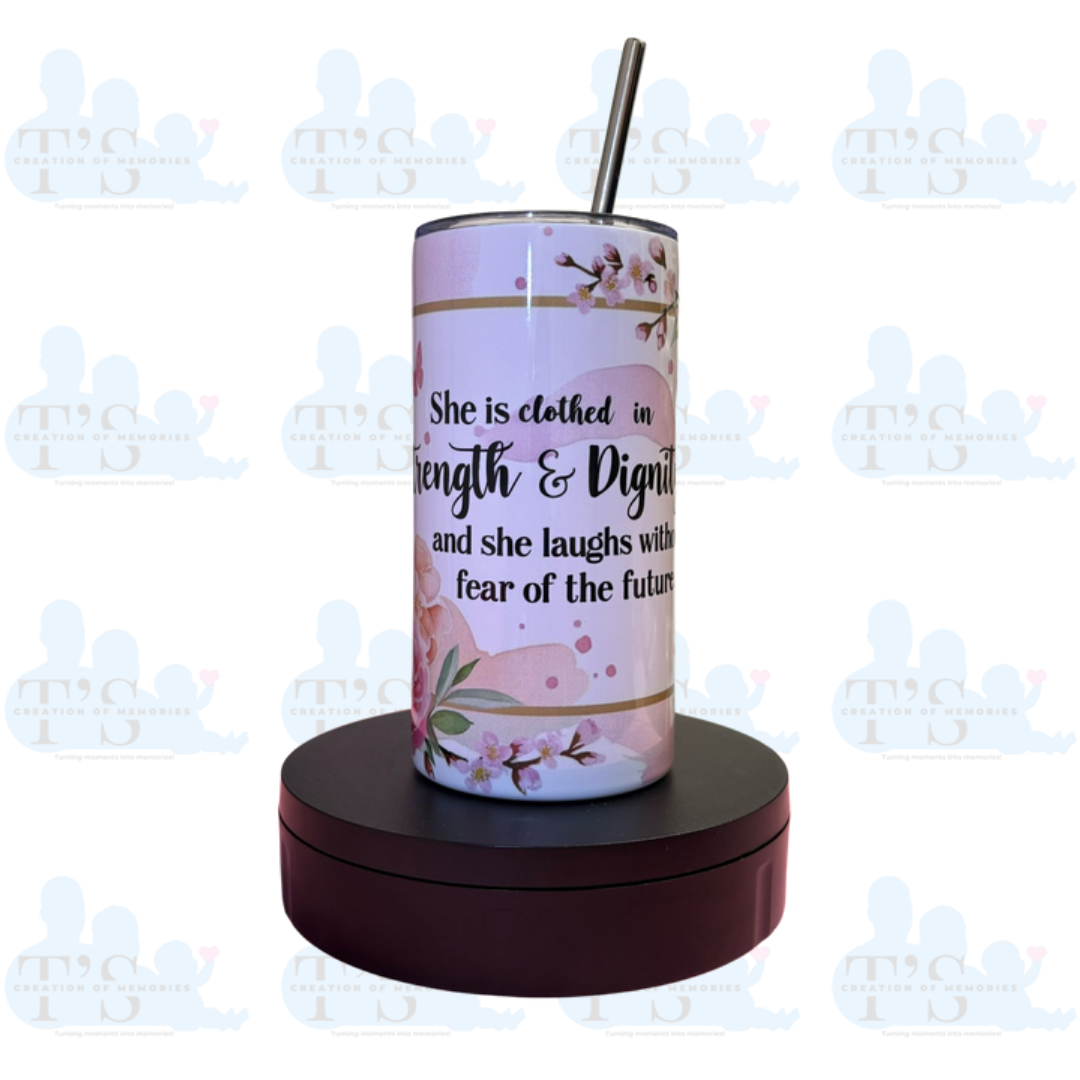 Skinny Tumbler  - She is Clothed....