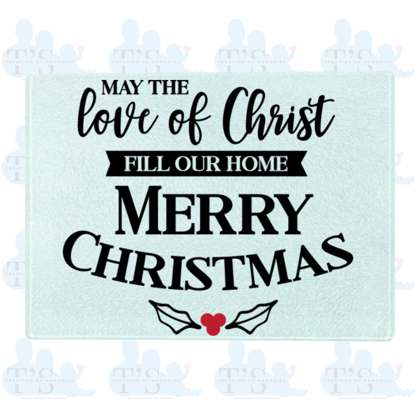 Textured Chopping Board 'Christmas Love of Christ'