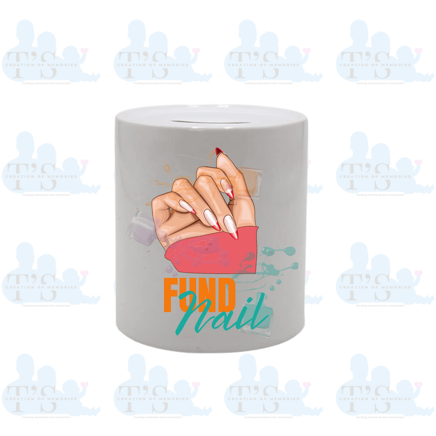 Ceramic Money Pot - Nail Fund