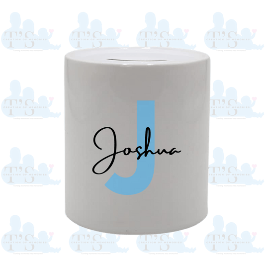 Ceramic Money Pot - Letter/name