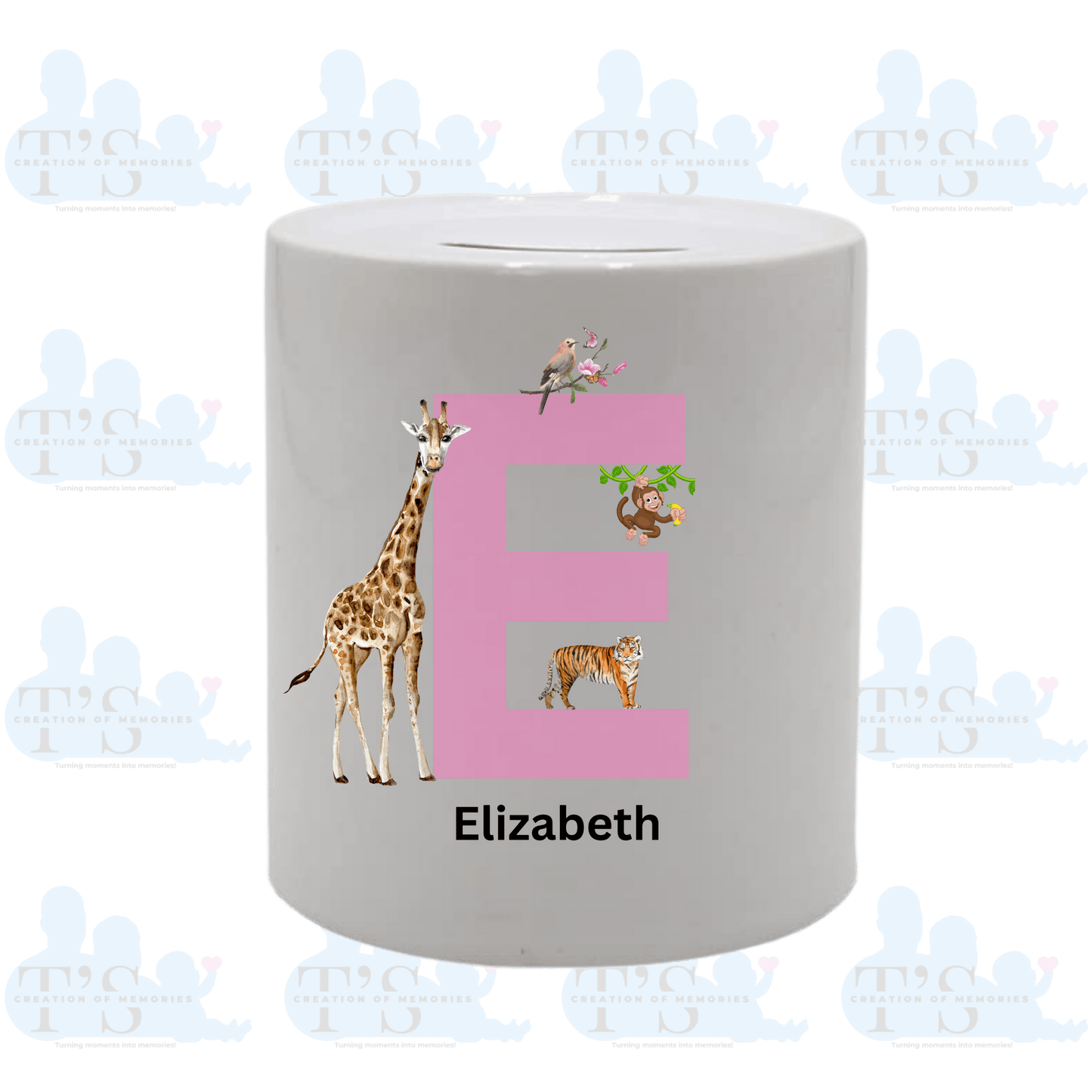 Ceramic Money Pot - Letter/name/animal