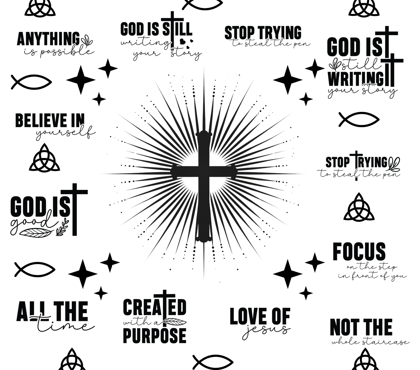 Skinny Tumbler "God is Still Writing Your Story"