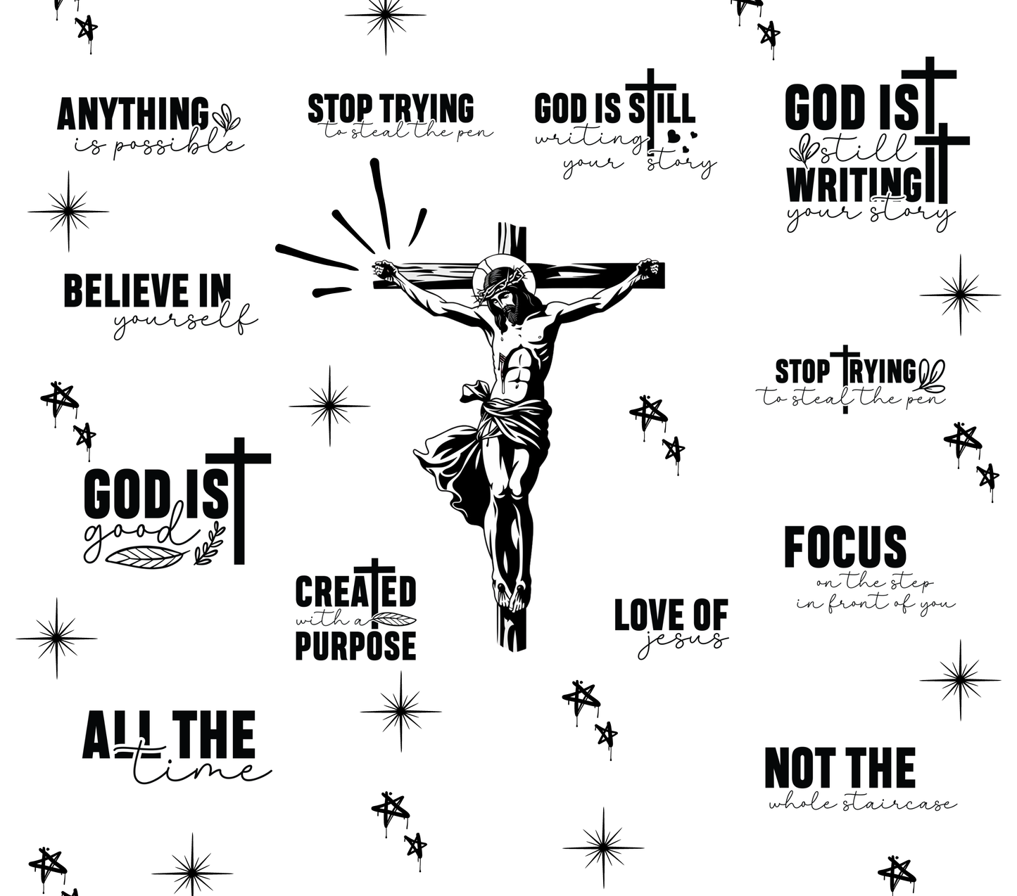 Skinny Tumbler "God is Still Writing Your Story"