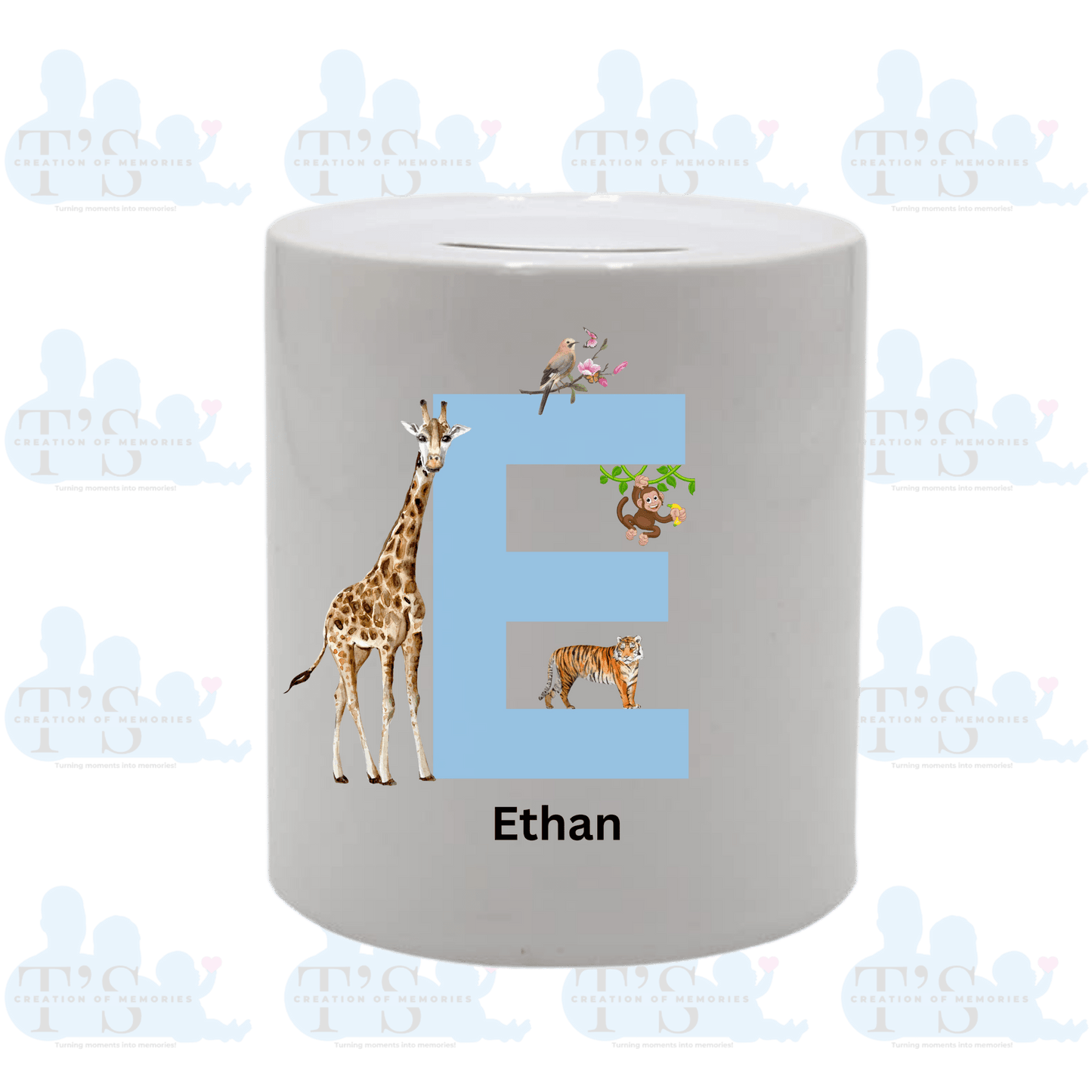 Ceramic Money Pot - Letter/name/animal