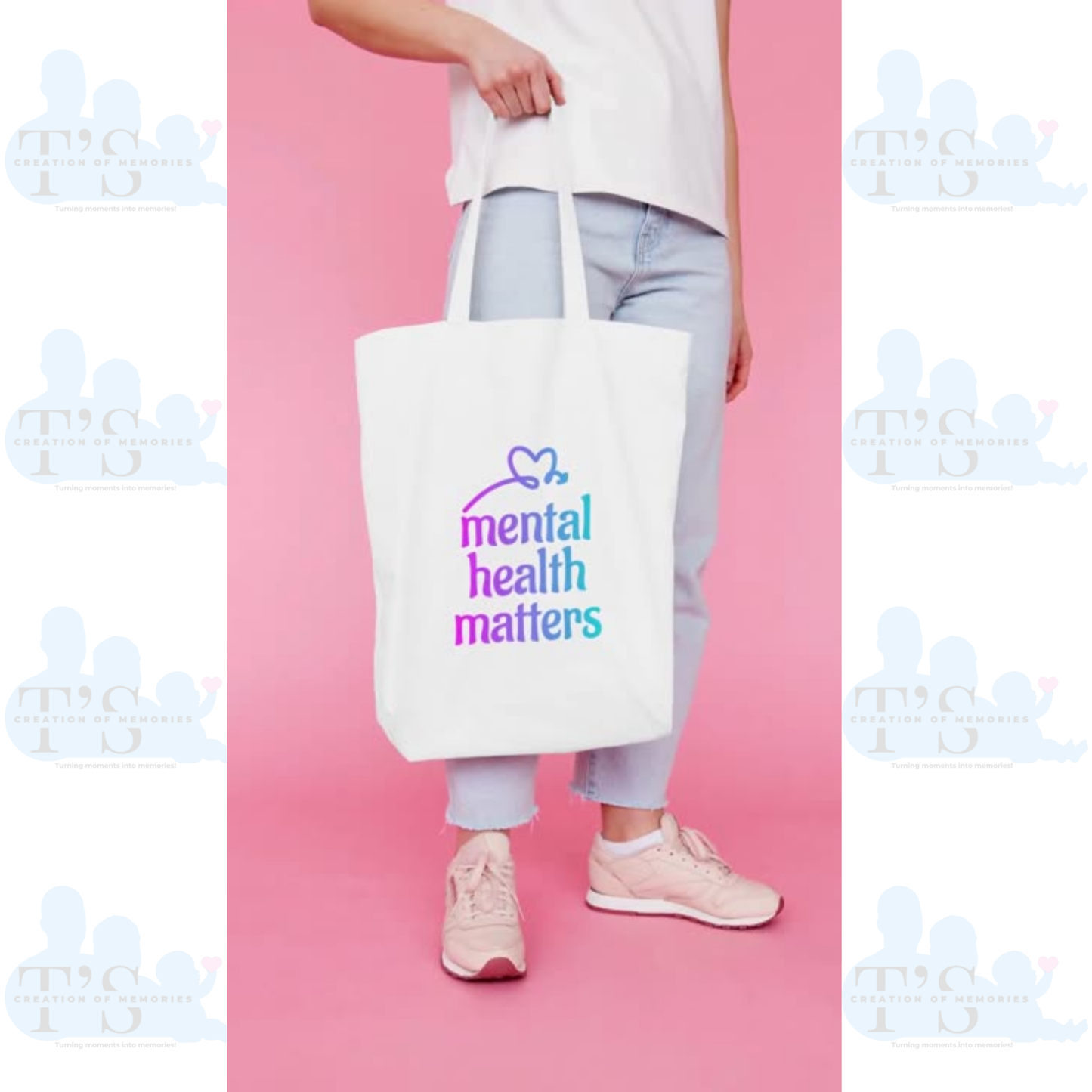 Tote Bag "Mental Health Matters - Sunflower"