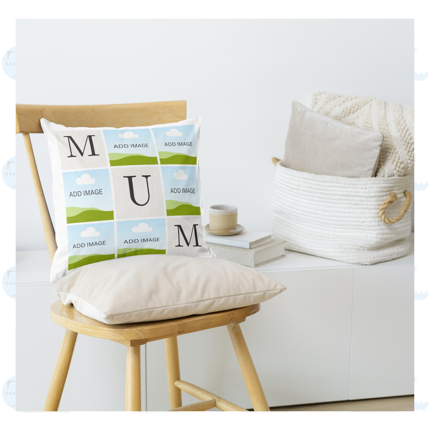 Cushion Cover 'D A D'/'M U M'