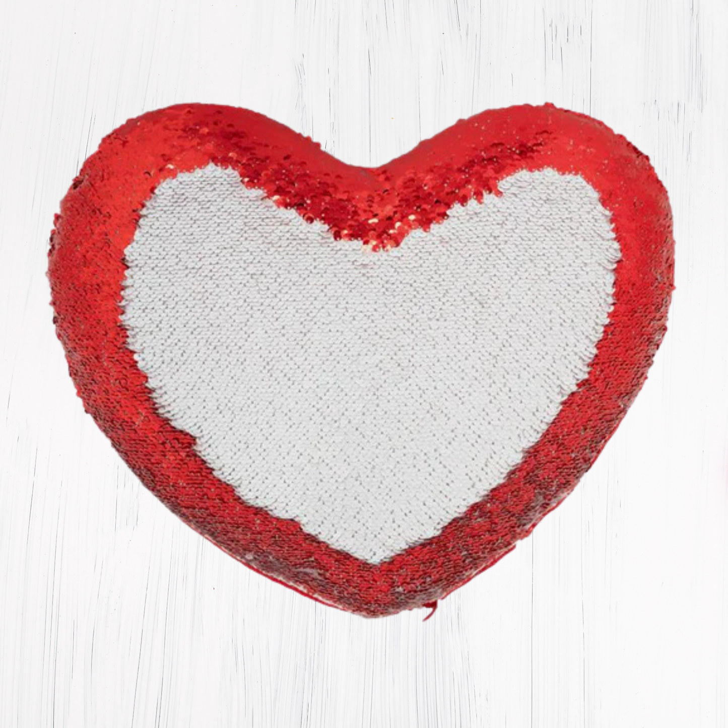Heart Shaped Sequin Cushion
