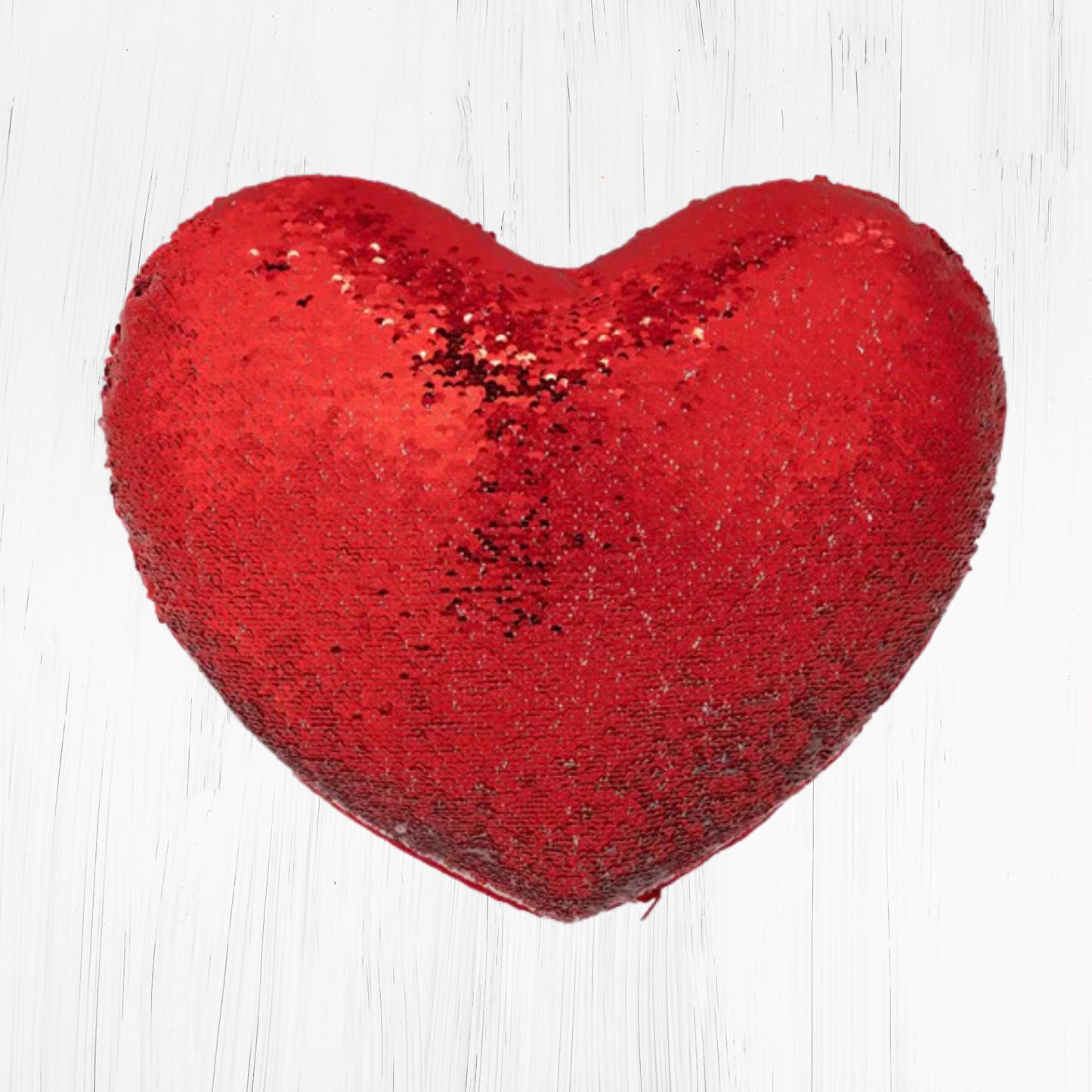 Heart Shaped Sequin Cushion