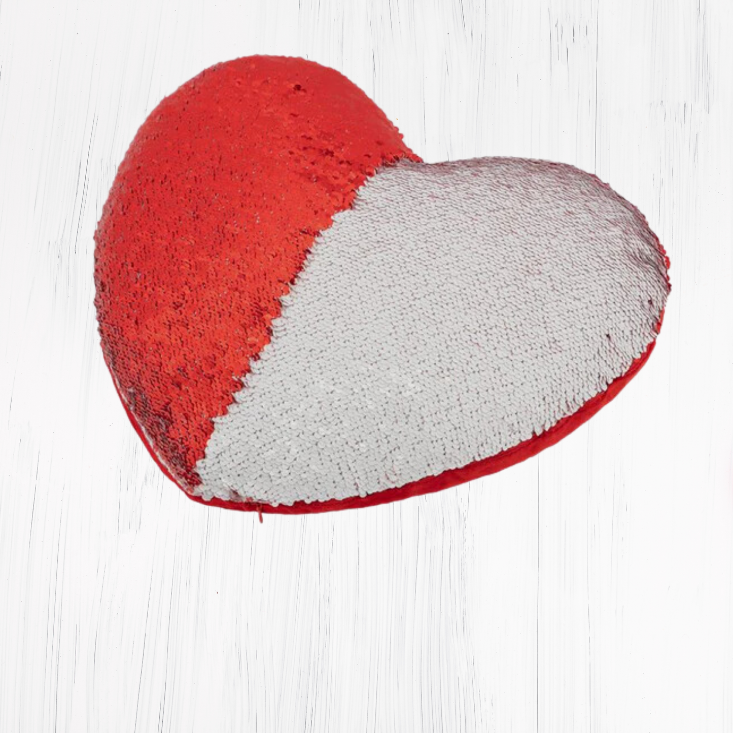 Heart Shaped Sequin Cushion