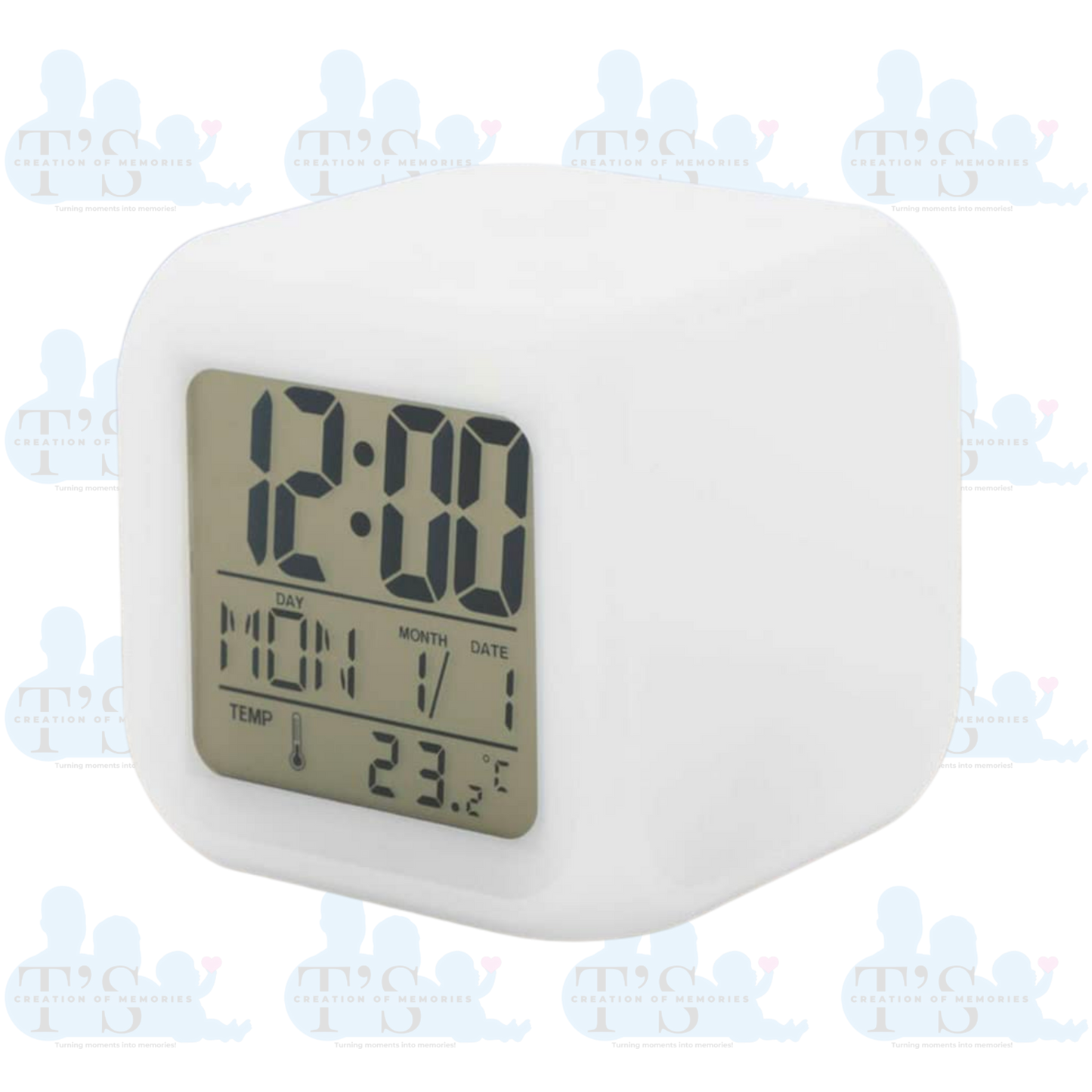 Digital LED Colour Changing Alarm Clock