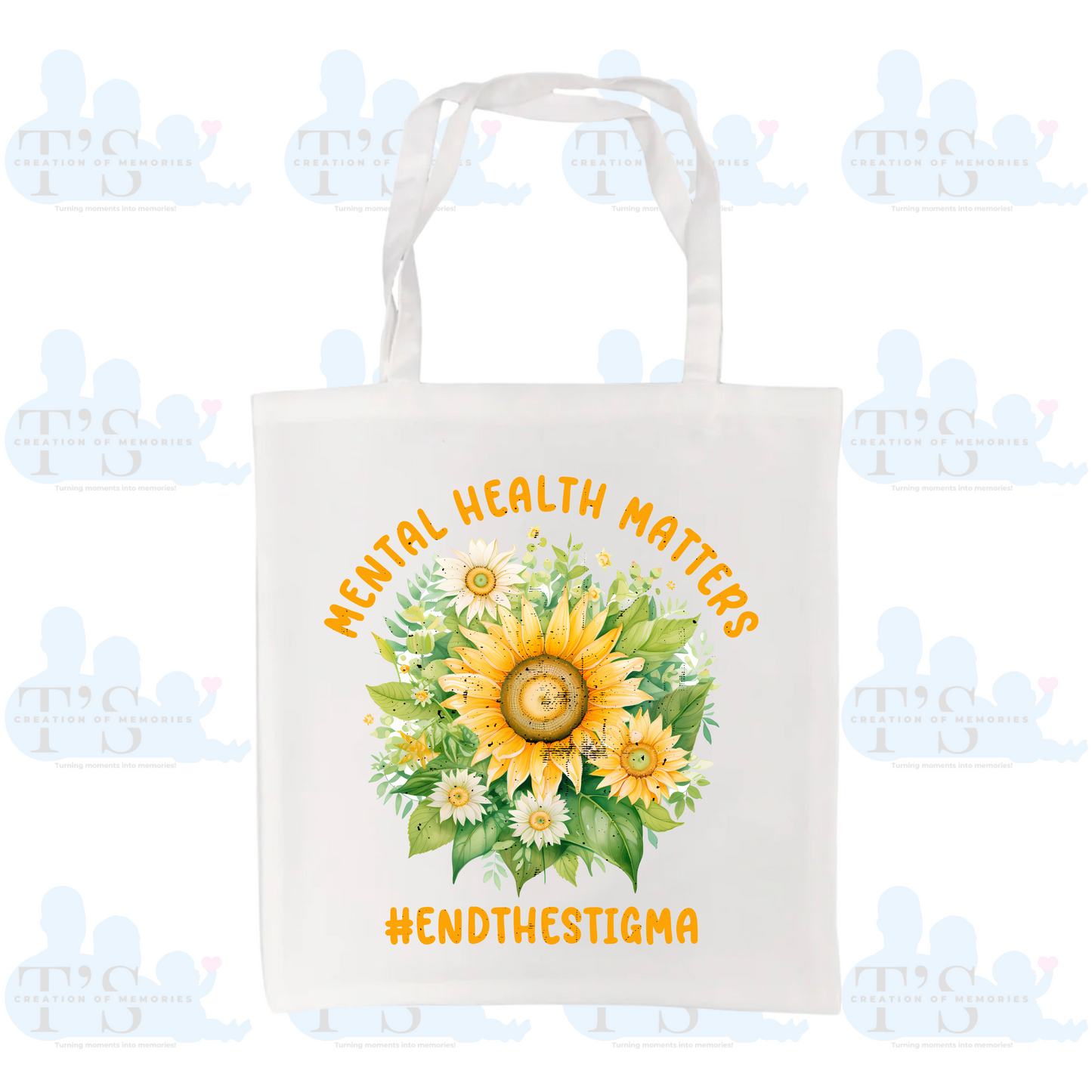 Tote Bag "Mental Health Matters - Sunflower"