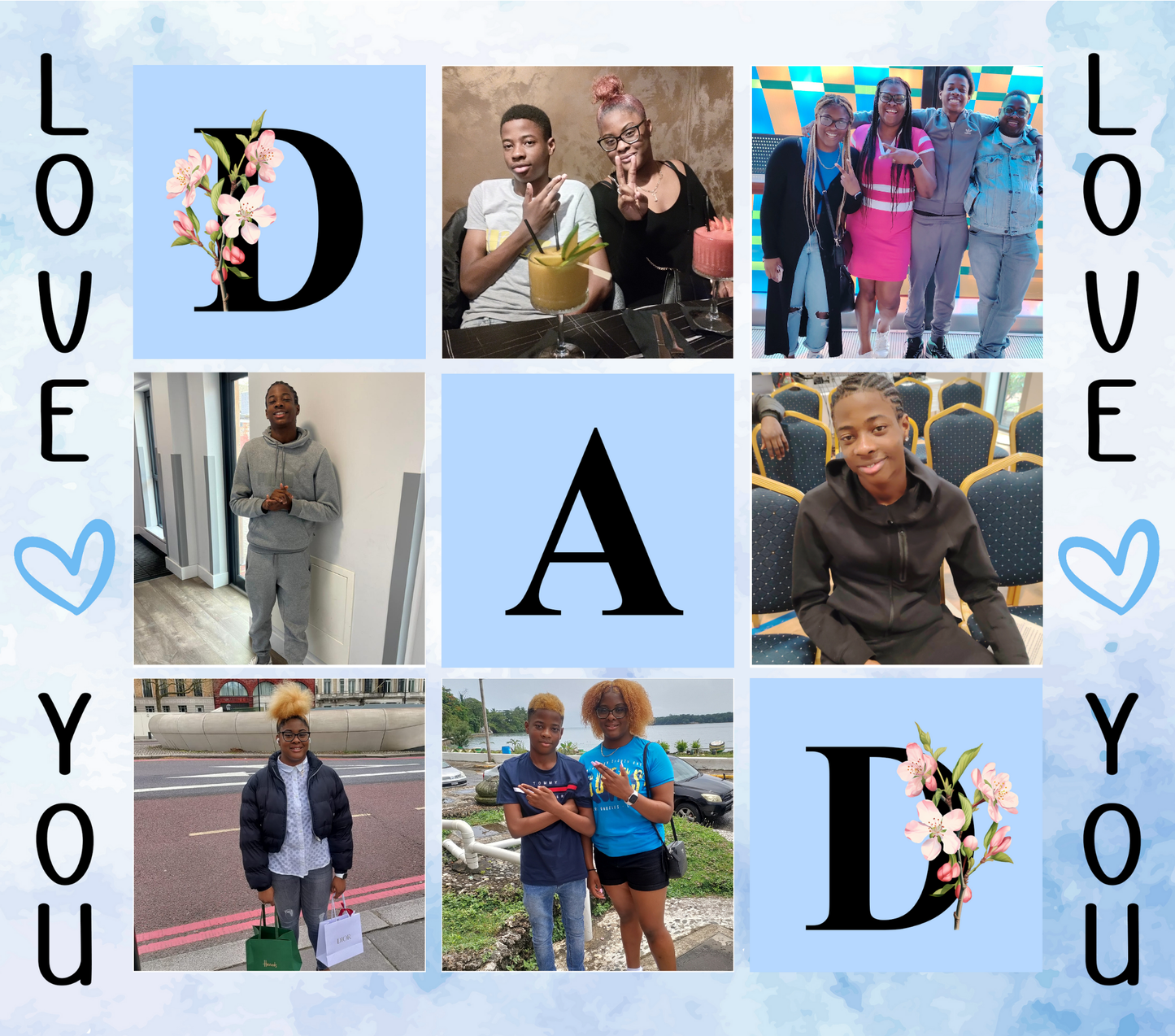 Skinny Tumbler "Love you DAD"