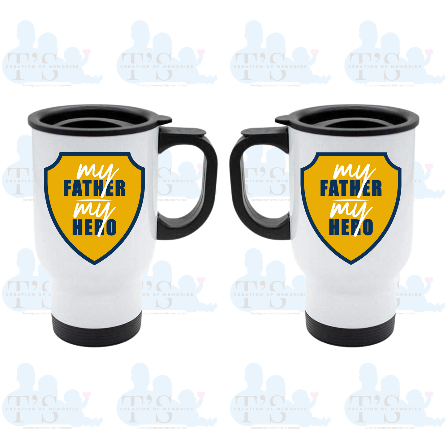 Travel Mug - 'My Father My Hero'