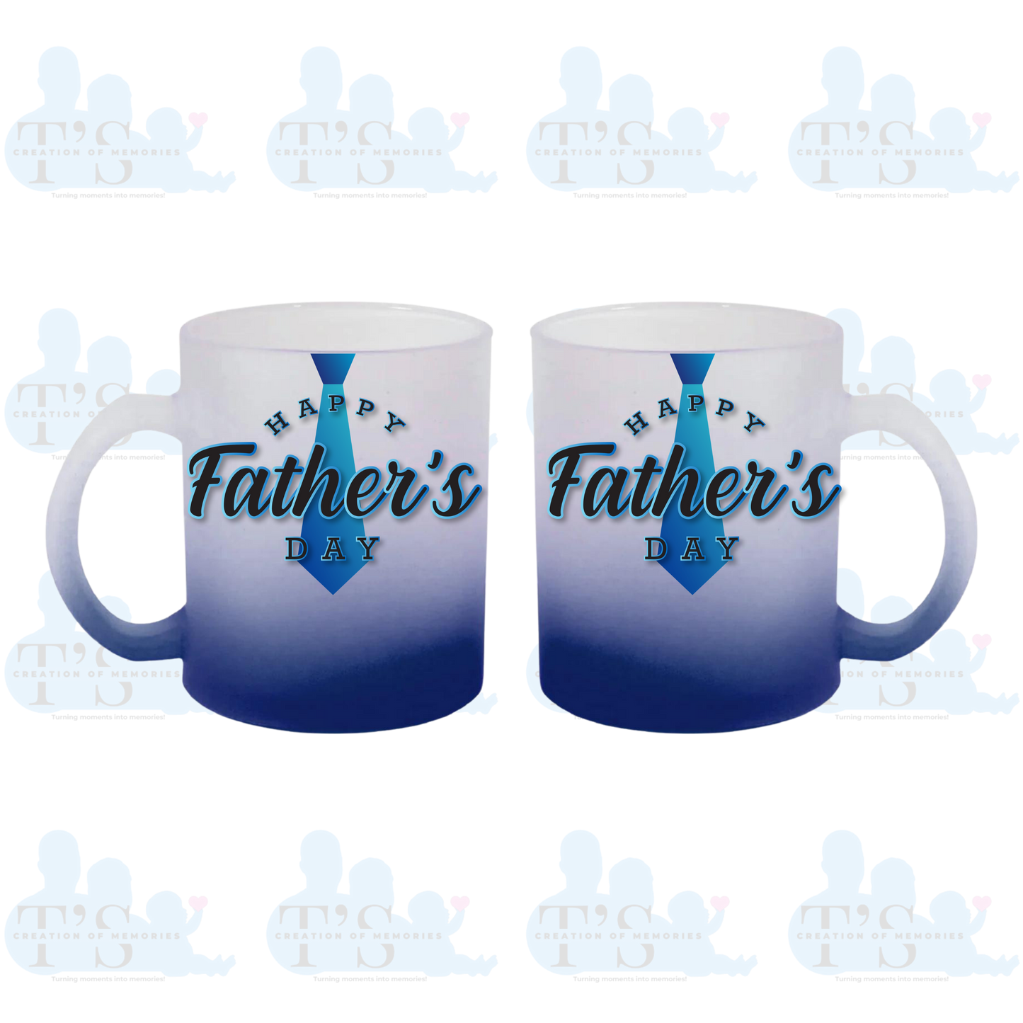 Mugs - Gradient Frosted Glass 'Father's Day'