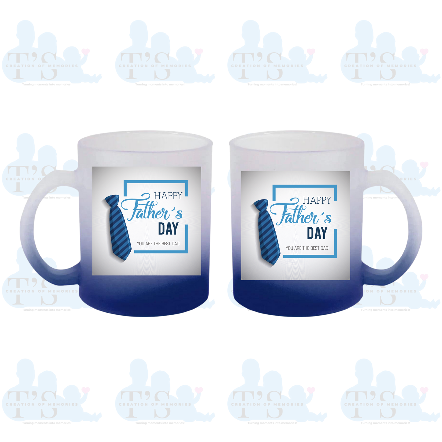Mugs - Gradient Frosted Glass 'Father's Day'