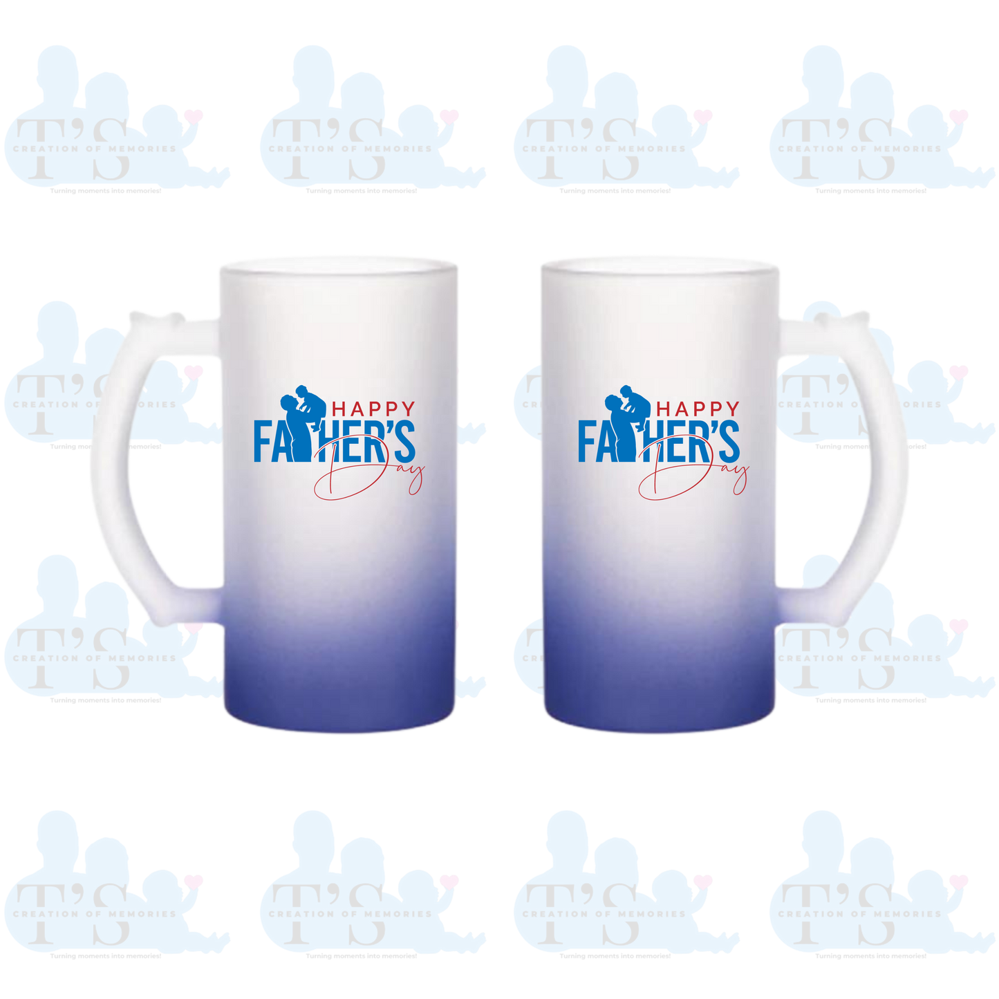 Mugs - Gradient Frosted Glass 'Father's Day'