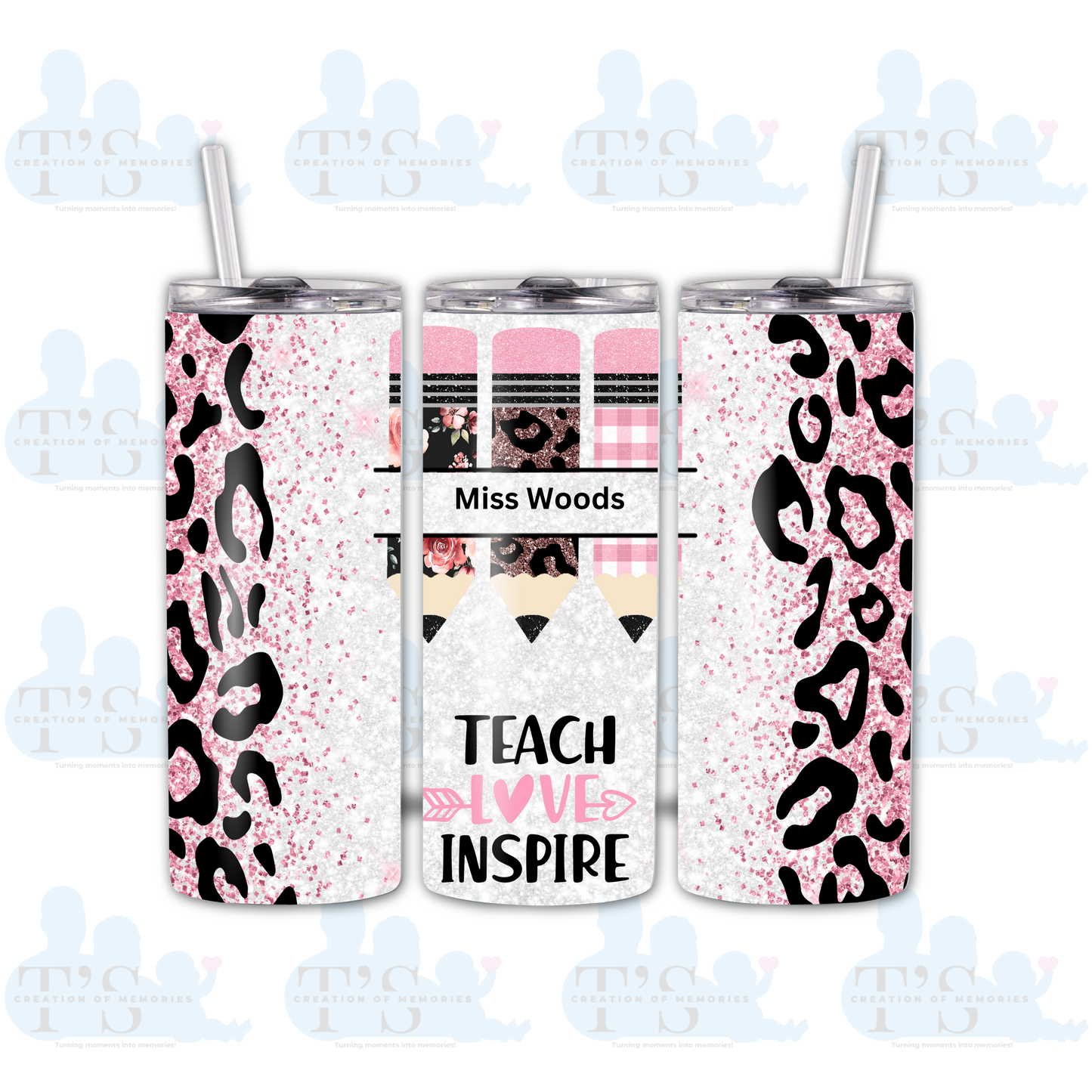 Skinny Tumbler "Teacher Influence"