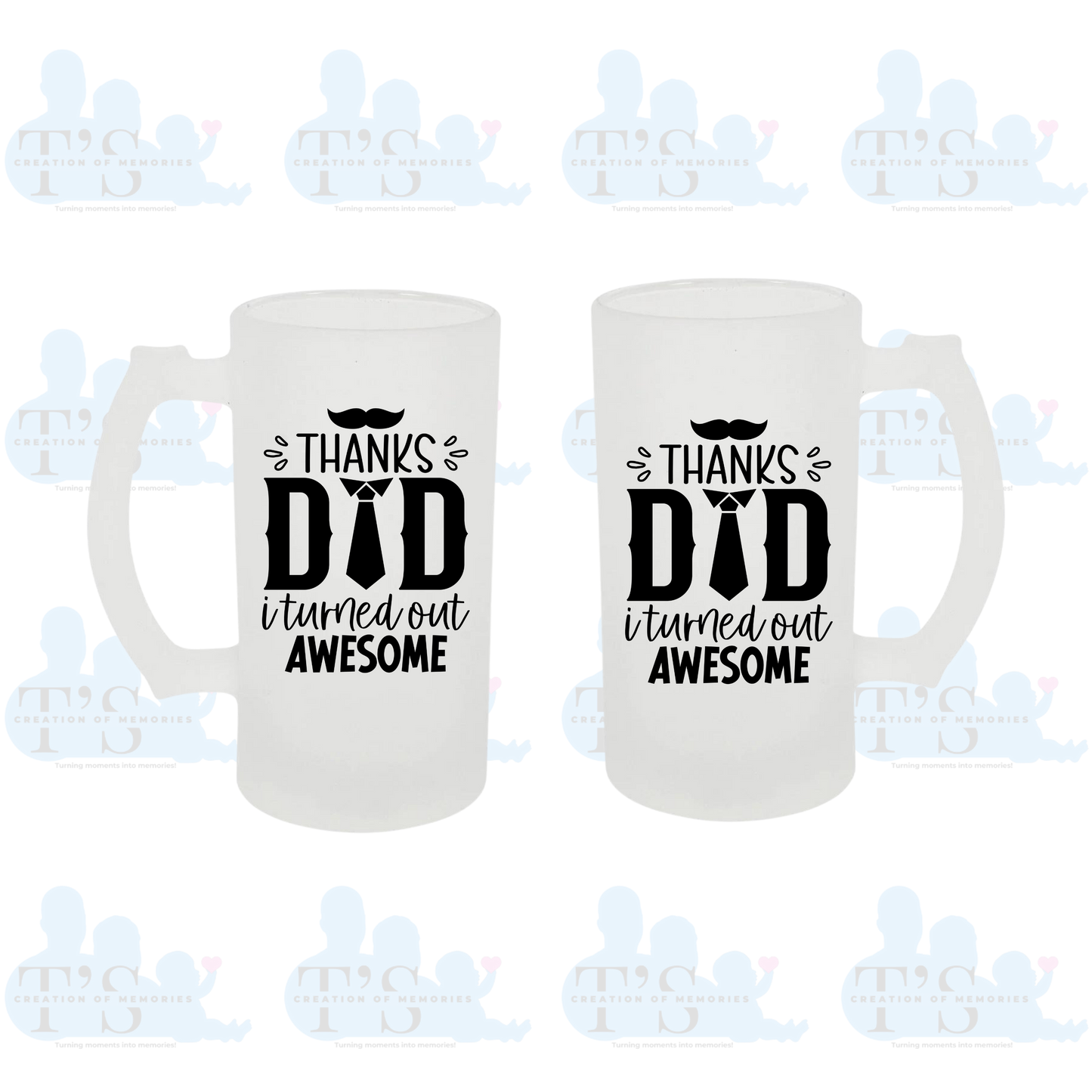 Mugs - Frosted Glass 'Father's Day'