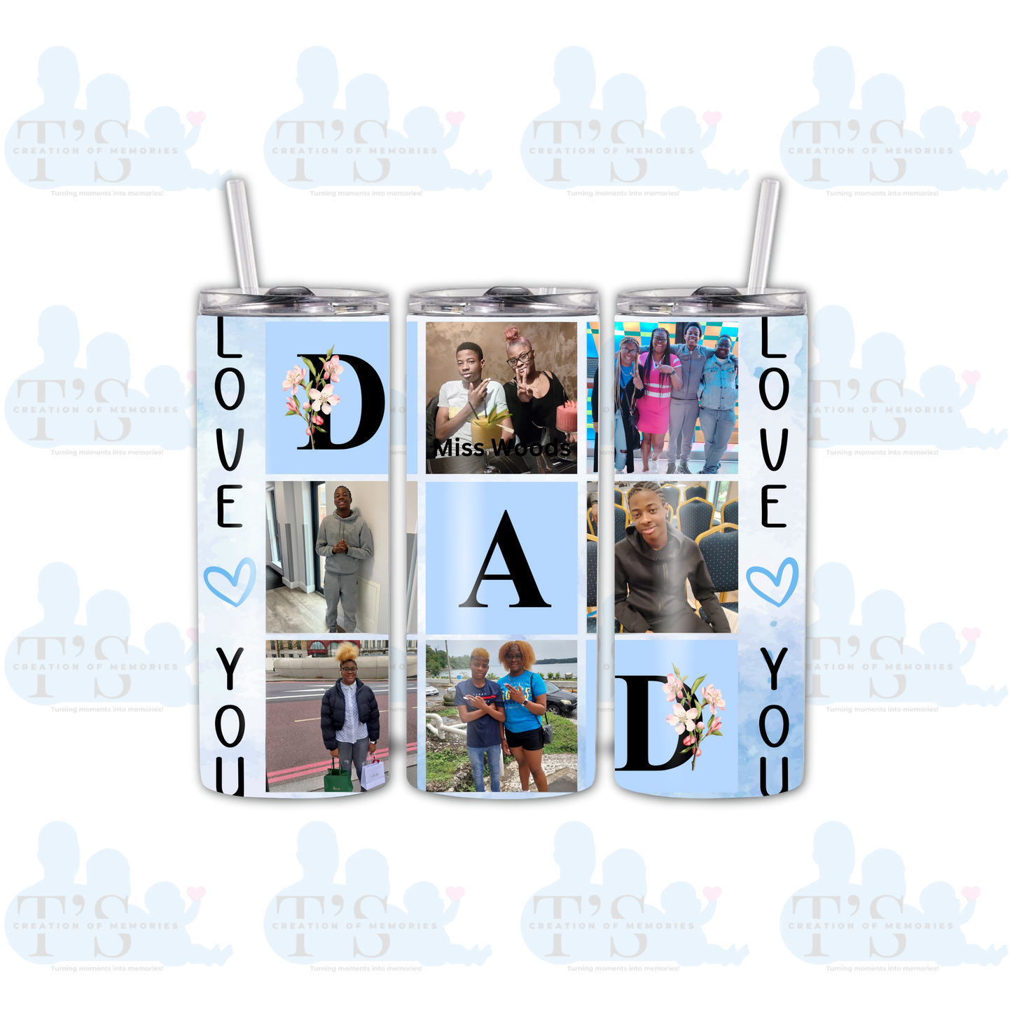 Skinny Tumbler "Love you DAD"