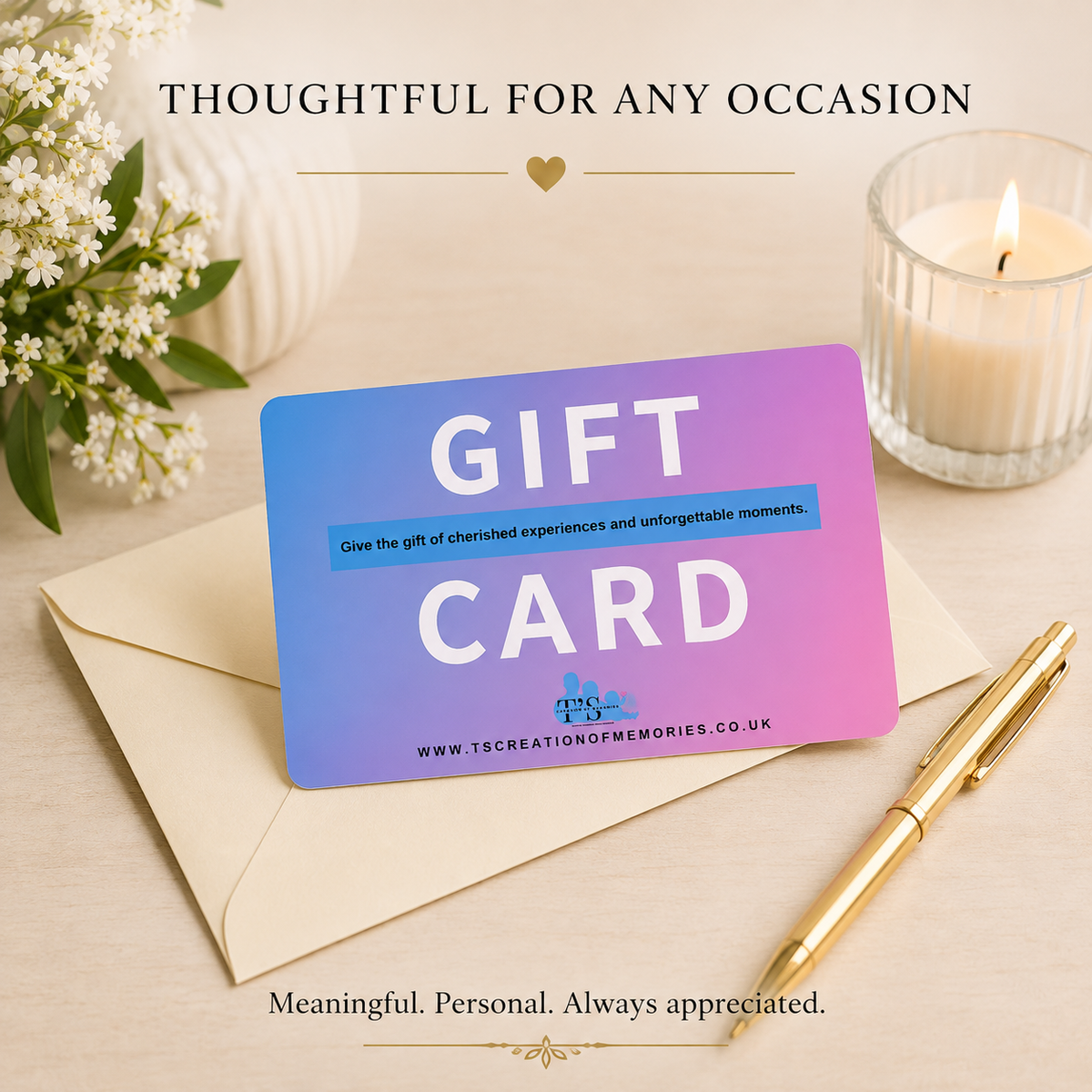 T'S Creation of Memories Gift Card